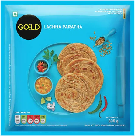 Goeld 335g Frozen Lachha Paratha
